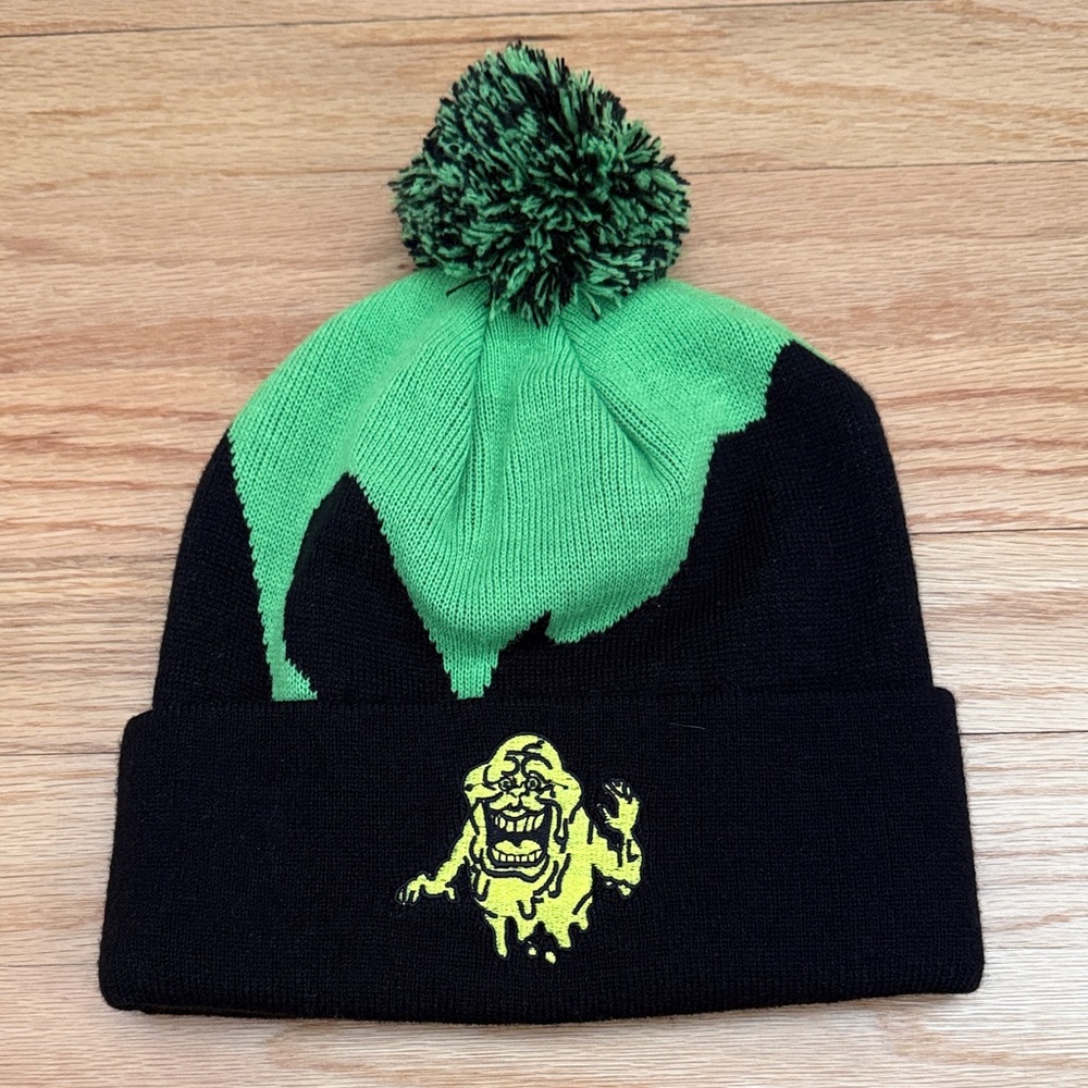 Ghostbusters Slimer Pom-Pom Beanie